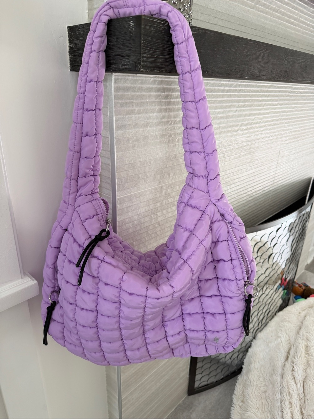 FP Movement by Free People Lavender Quilted Shoulder Bag